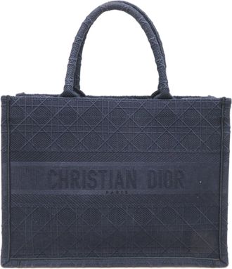 Dior Navy Canvas Tote Bag (Pre-Owned)