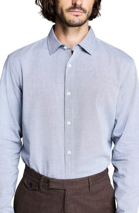 Billy Reid Hutcheson Oxford Dress Shirt in Light Blue at Nordstrom, Size 17.5