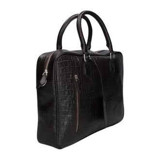 Stefano Lauran Sr 177 Croco - Heren - Laptoptassen - Bruin - ONE Size - Tassen