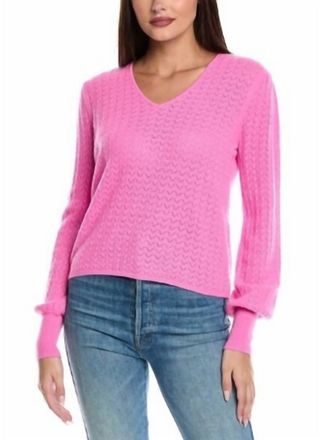 Isla Dion Vee Sweater In Candy