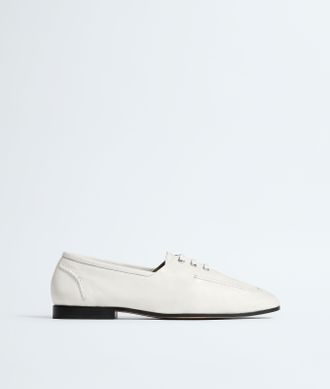 Bottega Veneta Gino Lace-Up Shoe - White - Women - 10