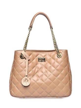 Isabella Rhea Beige Rundleer Tas