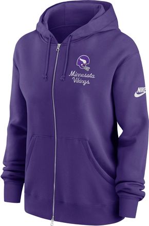 Nike Minnesota Vikings Phoenix Rewind Nike Womens NFL Full-Zip Hoodie in Purple | 01D651LQ9M-AU3