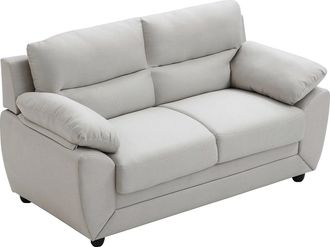 Vente-Unique Sof&aacute; de 2 plazas de tela beige MANOA