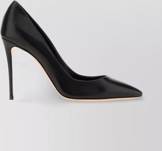 Casadei julia leather pumps toe stiletto heel