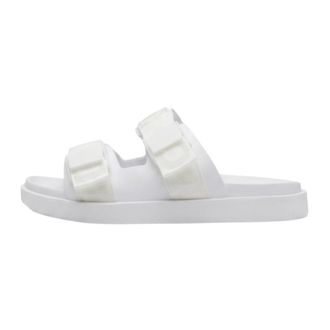 Emporio Armani Casual Slip-On Slides - Heren - Sandalen - Wit - 46 EU - Katoen - Schoenen