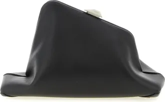 The Attico Black Calfskin Clutch Womens Bag