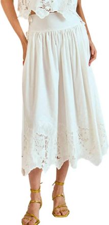 Hunter Bell Nathalie Skirt In White