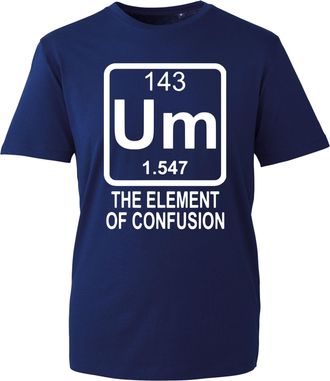 Generic Um The Element of Surprise T-Shirt, Funny Chemistry Element Periodic Table Introvert Joke Shirt, Gift Unisex Tee Top (Navy, L Years)