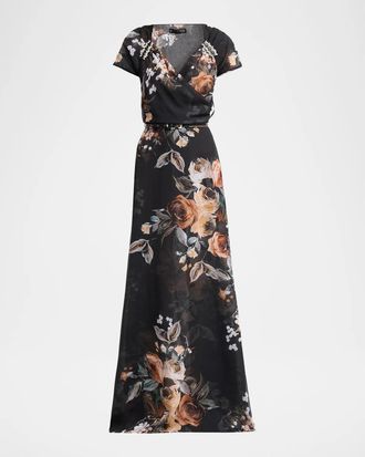 La Petite Robe Di Chiara Boni Slavka Floral A-Line Gown