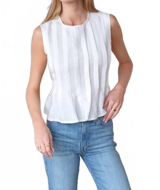 Emerson Fry Plait Long Top In White