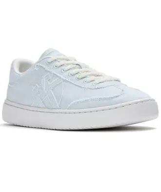 FitFlop The Dash FF Frayed Denim T-Toe Sneakers in Ice Blue at Nordstrom, Size 8.5
