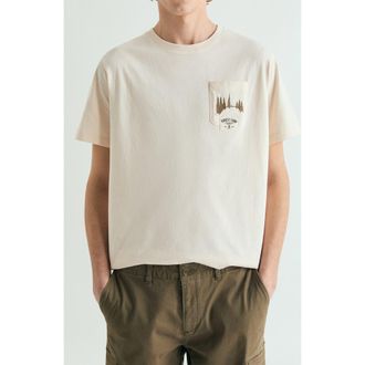 Scalpers Washed effect printed T-shirt in Beige at Nordstrom, Size Xx-Large