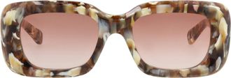 Chlo&eacute; Square-Frame Recycled Acetate Sunglasses