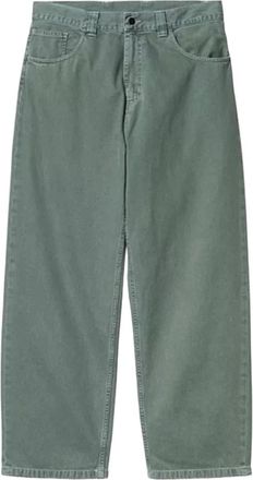 Carhartt Work in Progress Zwaargewicht Stone-Dyed Brandon Pant - Heren - Regular Fit Jeans - Groen - S - Katoen - Jeans