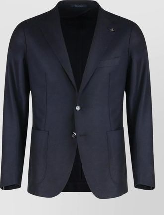 Tagliatore cashmere virgin wool single breasted blazer
