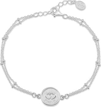 Dower & Hall Entwined Hearts Talisman Bracelet