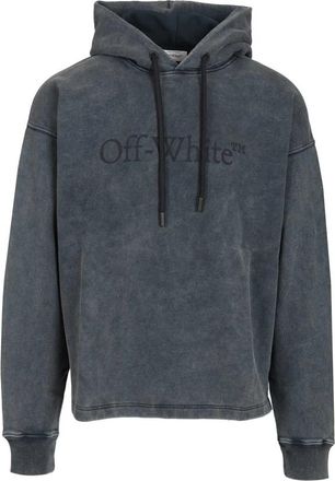Off-white Hooded Sweatshirt - Heren - Hoodies - Blauw - M - Katoen - Hoodies & sweatvesten