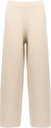 Max Mara Broeken, Dames, Beige, L, Polyester, Dula Knit Pants