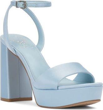 Vince Camuto Pendry Ankle Strap Platform Sandal in Light Blue at Nordstrom, Size 9.5