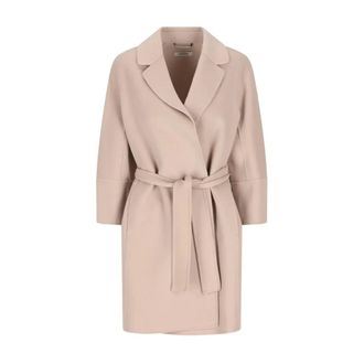 Max Mara Arona Coat - female - Max Mara - Belted Coats - Pink - XL - Coats