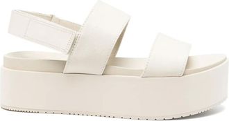 Calvin Klein Jeans Sandali in tela con plateau - Toni neutri