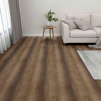 vidaXL vidaXL Tavole per Pavimenti 55 pcs Marrone 5,11 m&sup2; PVC