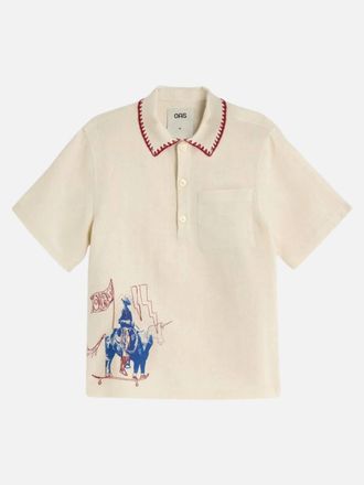 OAS Mens Bronc Girona Shirt In Ivory
