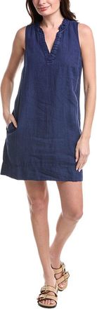Tommy Bahama Two Palms Double Ruffle Linen Shift Dress