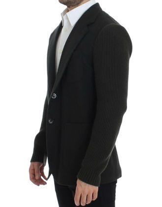Dolce & Gabbana Mens Green Cashmere Two Button Blazer Clothing