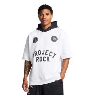 Under Armour Heren Project Rock Relaxed Fit Hoodie (Wit)