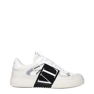 Valentino Garavani Damens Wei&szlig;e Ledersneaker