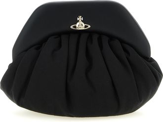 Vivienne Westwood Black Viscose Clutch Womens Bag