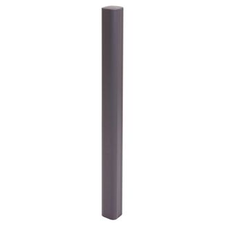 Hhg [nunca Usado] Poste De Aluminio Sarthe Valla Wpc, Poste De Columna, Sistema Enchufable, 98cm, Gris