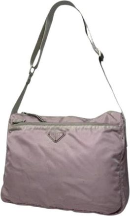 Prada Pre-owned Cross Body Bags, female, Pink, Size: ONE SIZE Pre-owned Vintage Cross Body Bag