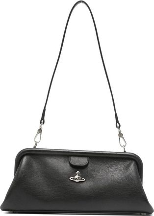 Vivienne Westwood Jane Orb-plaque Grained-leather Shoulder Bag