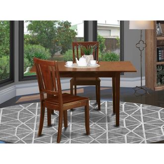 East West Furniture 3 Pc Small dinette set - Dining Tables for small spaces and 2 Dining Chairs