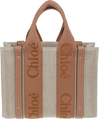 Chlo&eacute; Small tote - Dames - Shoppers - Beige - ONE Size - Leer - Tassen