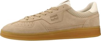 Tommy Hilfiger The Greenwich Edge Suede - Heren - Sneakers - Bruin - 43 EU - Polyester - Schoenen