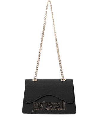 Just Cavalli chain-strap flap bag - women - Fabric - One Size - Black