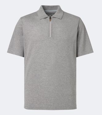Canali Cotton and cashmere polo sweater