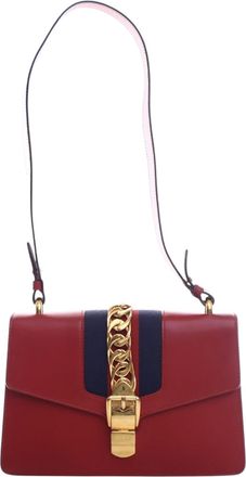 Gucci Pre-owned Womens Sylvie Shoulder Bag - Brown Leather - One Size