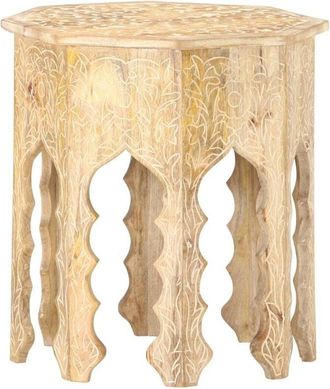 vidaXL Side Table &Oslash;48 cm Solid Mango Wood vidaXL