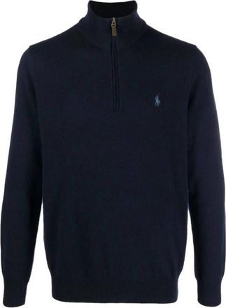Polo Ralph Lauren Ls Hz Pp Long Sleeve Pullover - Heren - Coltruien - Blauw - L - Wol - Truien & Vesten