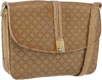 Celine Pre-owned Cross Body Bags, female, Beige, Size: ONE SIZE Pre-owned PVC Shoulder Bag