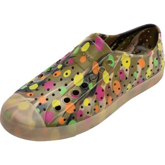 Native Jefferson Printed Slip-On Sneaker in Rookie Green/Multi Polka Dot at Nordstrom Rack, Size 7
