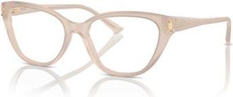 Jimmy Choo London 54mm Cat Eye optical glasses in Beige at Nordstrom