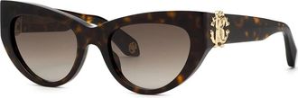 Roberto Cavalli Zonnebril - Dames - Zonnebrillen - Bruin - 53 MM - Accessoires