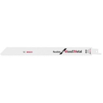 Bosch Lama per sega universale s 1122 hf L.225mm P.19mm tpi 10 2.5mm 100 pz / card