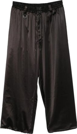 Yohji Yamamoto Drawstring Satin Trousers